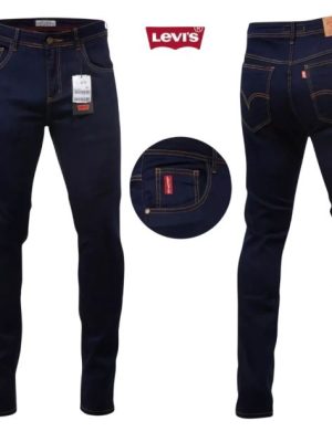 Calça masculina Jeans LVS 98% algodão 2% elastano slim fit